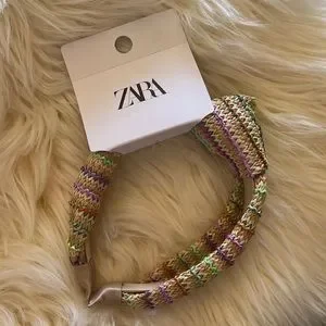 Zara Multicolor Woven Straw Headband Zara | Accessories | Zara Woven Knotted Headband | Poshmark main image 3